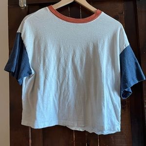 Women’s Sz. L Color Block Crop Top